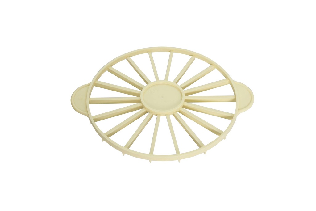 [220118] Tortenteiler aus PP, 32 cm, elfenbein, 18-teilig