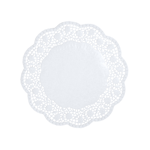 [12452] 20 x 100 Tortenspitzen rund Ø 18 cm weiss