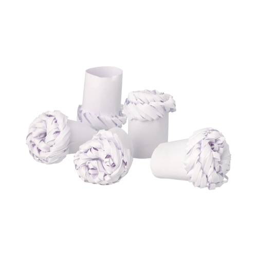 [12560] 10 x 100 Geflügelmanschetten "pure" Ø 1,8 cm · 4,5 cm weiss