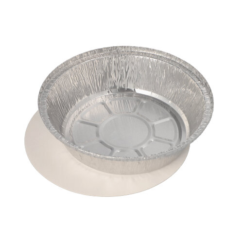 [14508] 20 x 25 Schalen, Alu + Einlegedeckel, PP-beschichtet rund 0,77 l Ø 18,2 cm · 4 cm