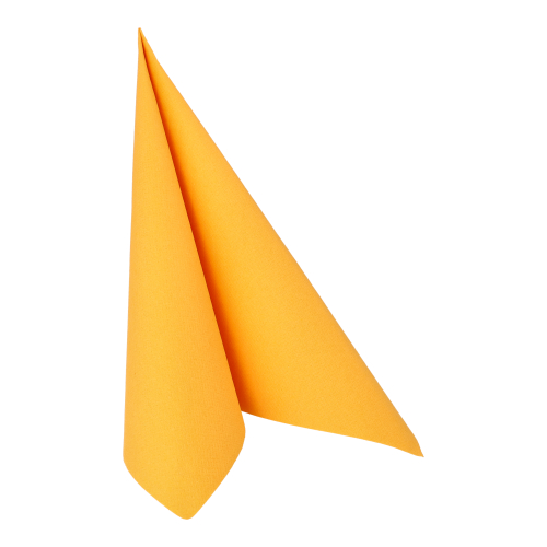 [16871] 8 x 20 Servietten "ROYAL Collection" 1/4-Falz 40 cm x 40 cm orange