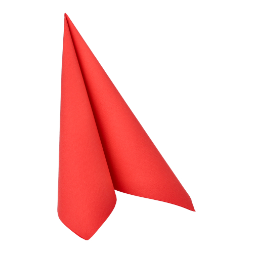 [16911] 8 x 20 Servietten "ROYAL Collection" 1/4-Falz 40 cm x 40 cm rot