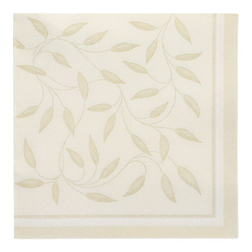 [16926] 8 x 20 Servietten "ROYAL Collection" 1/4-Falz 40 cm x 40 cm champagner "New Mediterran"