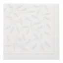 8 x 20 Servietten "ROYAL Collection" 1/4-Falz 40 cm x 40 cm weiss "New Mediterran"