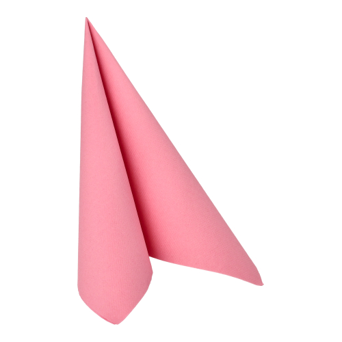 [16935] 8 x 20 Servietten "ROYAL Collection" 1/4-Falz 40 cm x 40 cm rosa