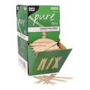 6 x 1000 Pommes-Frites-Gabeln, Holz "pure" 8,5 cm