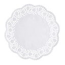 8 x 250 Tortenspitzen rund Ø 32 cm weiss