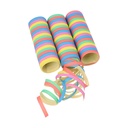 12 x 3 Luftschlangen 4 m "Stripes"