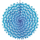 10 x Dekofächer Ø 75 cm "Bayrisch Blau" schwer entflammbar