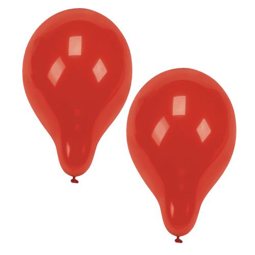 [18981] 12 x 10 Luftballons Ø 25 cm rot