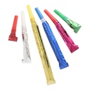 12 x 6 Partyrüssel farbig sortiert "Metallic"