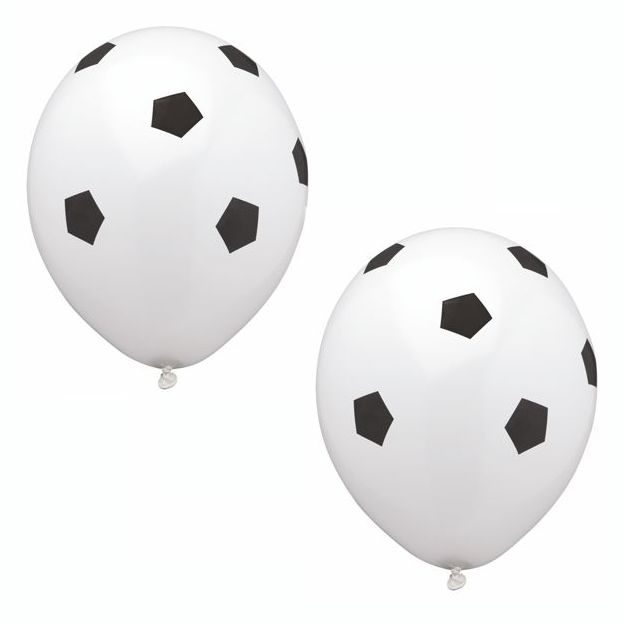 [19812] 12 x 8 Luftballons Ø 29 cm "Soccer"