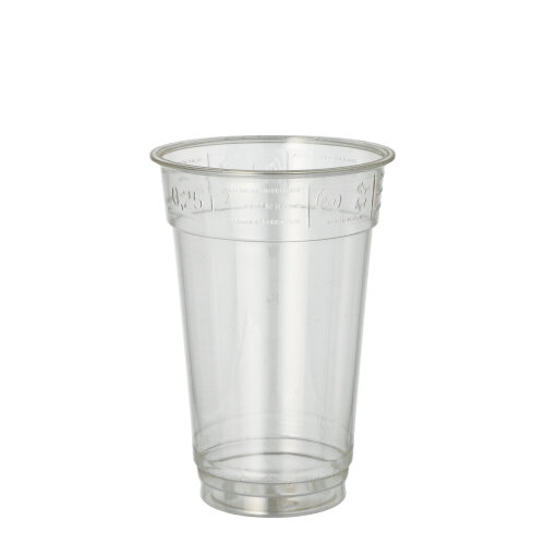 [19844] 25 x 50 Trinkbecher "Hurricane", PET 0,25 l Ø 7,8 cm · 11,5 cm glasklar