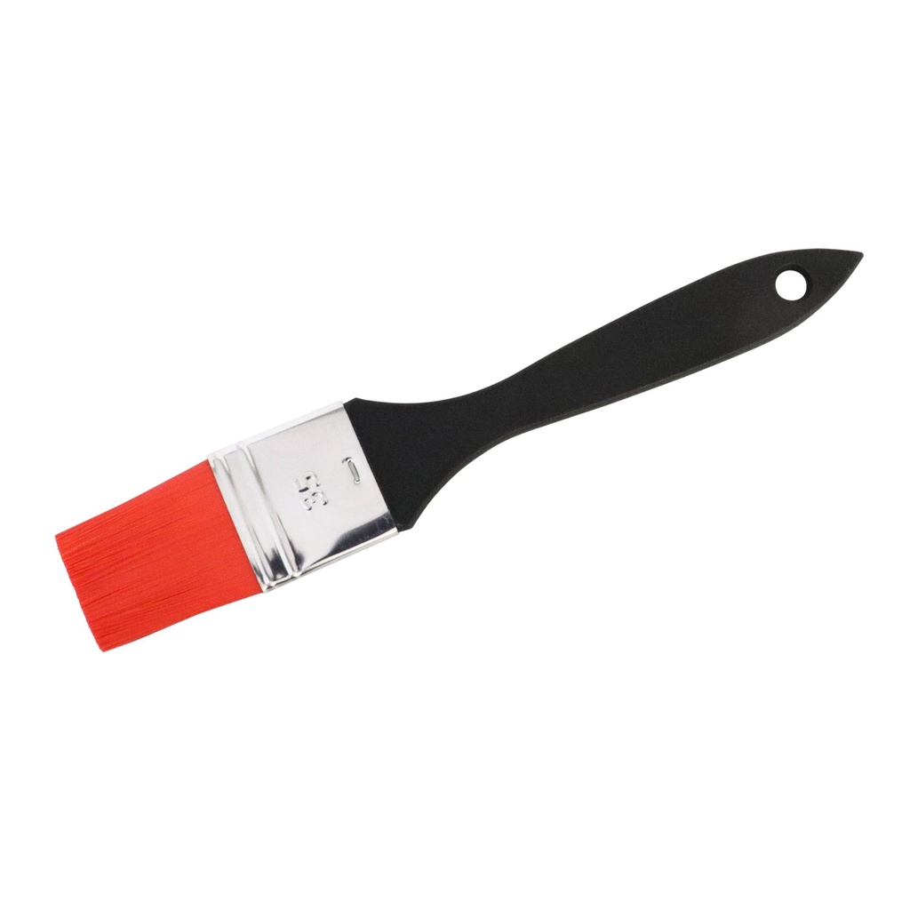 [200286] Bäckerpinsel mit rotem Nylonbesatz, 35 mm