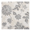 5 x 50 Servietten "ROYAL Collection" 1/4-Falz 40 cm x 40 cm anthrazit "Flowers"