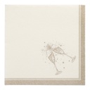 5 x 50 Servietten "ROYAL Collection" 1/4-Falz 40 cm x 40 cm gold "Festivities"