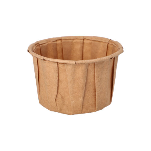 [37079] 20 x 100 Dressingbecher, Papier "pure" 110 ml Ø 7 cm · 4,2 cm braun