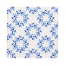 10 x 20 Servietten, 3-lagig 1/4-Falz 33 cm x 33 cm "Blue Wreaths"