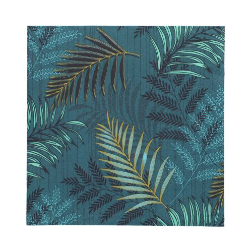 [37091] 10 x 20 Servietten, 3-lagig 1/4-Falz 33 cm x 33 cm "Jungle Leaves"