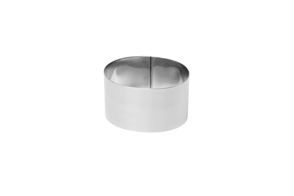 [155451] Dessertring "Mini" Oval aus Edelstahl, 74 × 56 mm