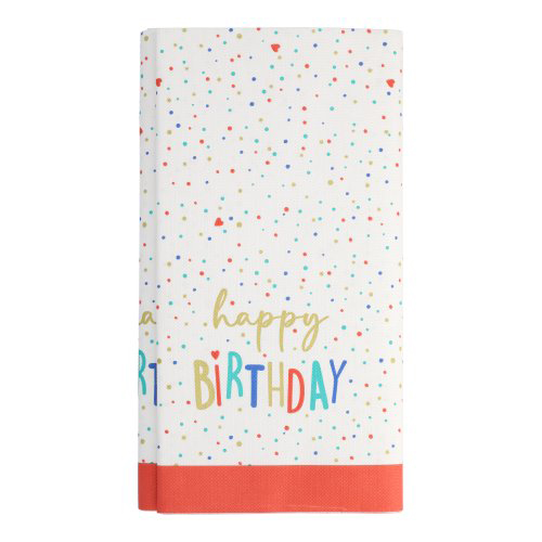 [37190] 15 x Tischdecke, Papier 120 cm x 180 cm "Happy Birthday"