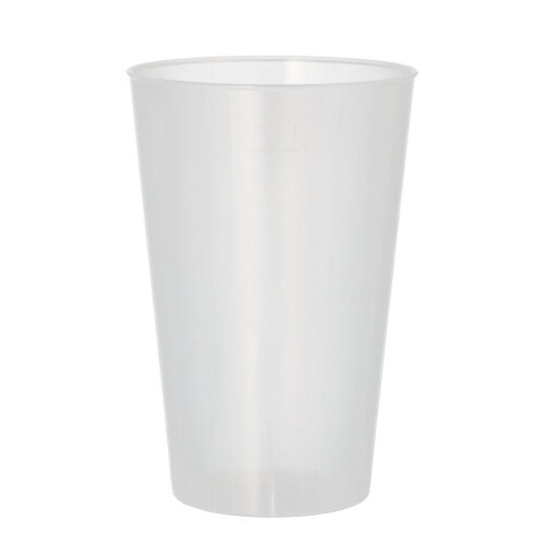 [37197] 12 x 10 Mehrweg-Trinkbecher PP 0,4 l Ø 8,6 cm · 12,9 cm transluzent extra stabil