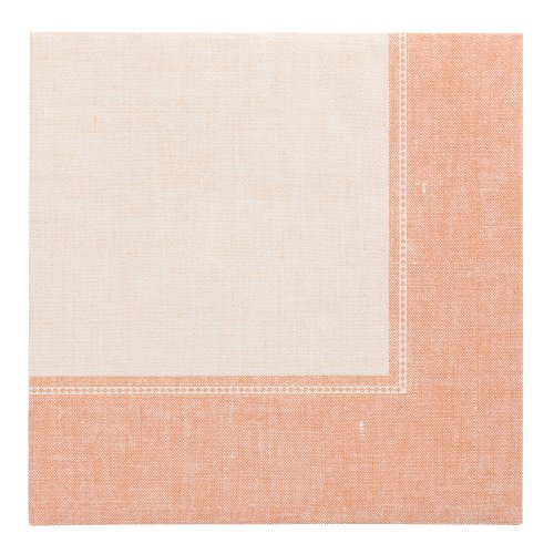 [37201] 8 x 20 Servietten "ROYAL Collection" 1/4-Falz 40 cm x 40 cm terracotta "Linum"
