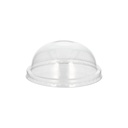 20 x 25 Dom-Deckel für Suppenbecher PET rund Ø 9,8 cm · 4 cm transparent