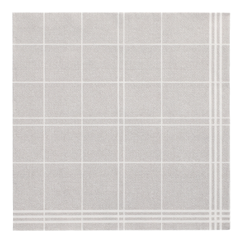 [37283] 8 x 20 Servietten "ROYAL Collection" 1/4-Falz 40 cm x 40 cm grau "Kitchen Craft"