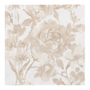 8 x 20 Servietten "ROYAL Collection" 1/4-Falz 40 cm x 40 cm sand "Rose"