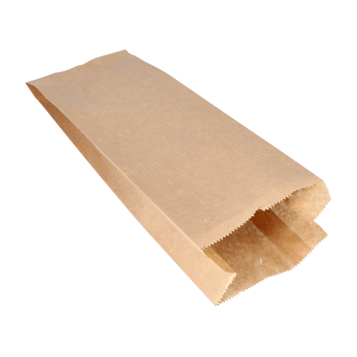 [37311] 1000 Papierfaltenbeutel gefädelt Kraftpapier 35 cm x 13 cm x 7 cm braun Füllinhalt 2 kg