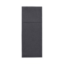 6 x 50 Servietten "ROYAL Collection" 40 cm x 30 cm schwarz mit Besteckfalz