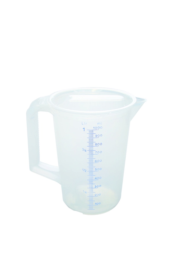 Meßbecher-Set aus Polypropylen, 1 l, natur