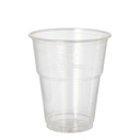8 x 10 Kaltgetränkebecher, PLA "pure" 0,3 l Ø 9,5 cm · 11 cm glasklar mit Schaumrand