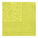 8 x 20 Servietten "ROYAL Collection" 1/4-Falz 40 cm x 40 cm limonengrün "Ornaments"