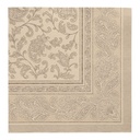 8 x 20 Servietten "ROYAL Collection" 1/4-Falz 40 cm x 40 cm sand "Ornaments"