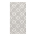 5 x 50 Servietten "ROYAL Collection" 1/8-Falz 40 cm x 40 cm grau "Circle Flowers"