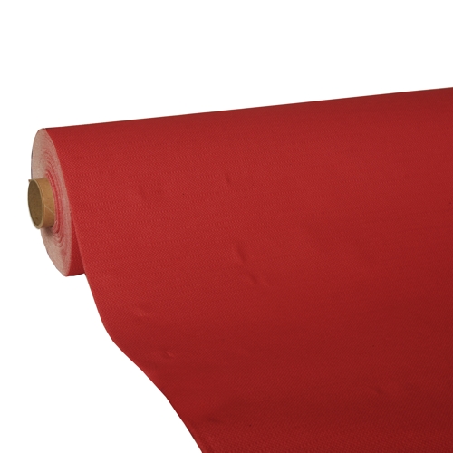 [81904] 4 x Tischdecke, Tissue "ROYAL Collection" 25 m x 1,18 m rot