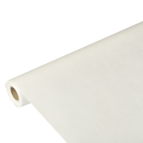 [82305] 10 x Tischdecke, stoffähnlich, Vlies "soft selection" 10 m x 1,18 m weiss