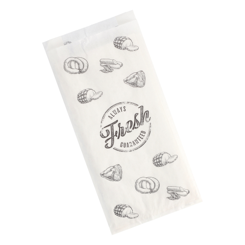 [82664] 1000 Fleischerbeutel, Kraftpapier, gefädelt 28 cm x 14 cm x 6 cm