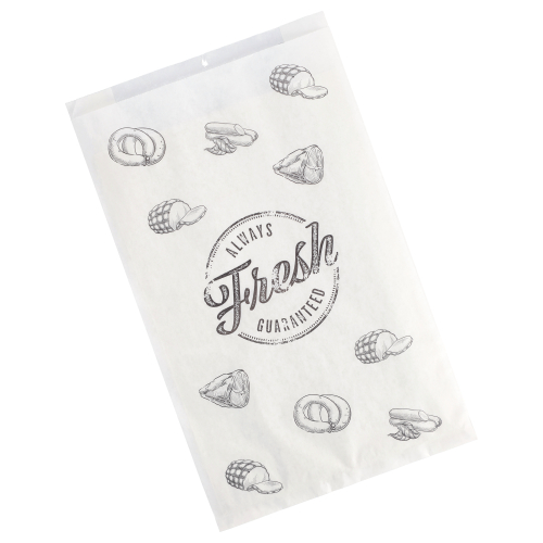 [82665] 1000 Fleischerbeutel, Kraftpapier, gefädelt 32 cm x 20 cm x 7 cm