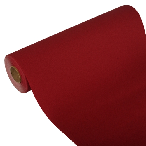 [84313] 4 x Tischläufer, Tissue "ROYAL Collection" 24 m x 40 cm bordeaux