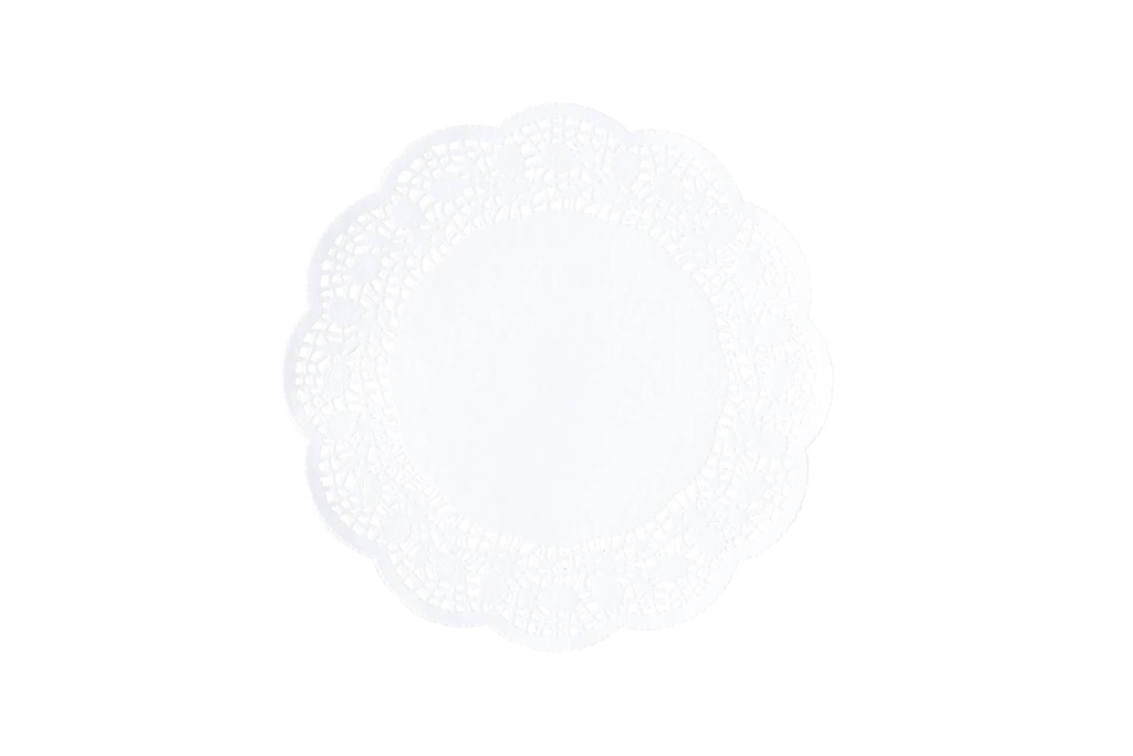 [116036] Tortenspitzen aus Papier, Ø 340 mm, weiß, 100 Stück