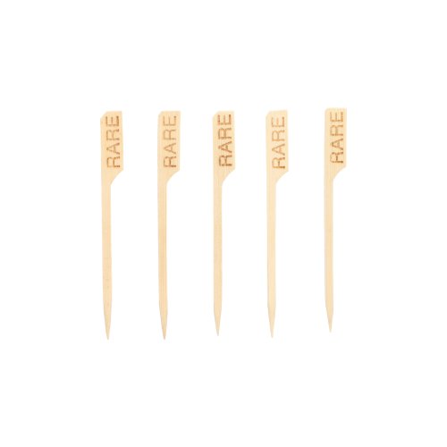 [84871] 6 x 250 Steak-Marker "pure" 9 cm "RARE"