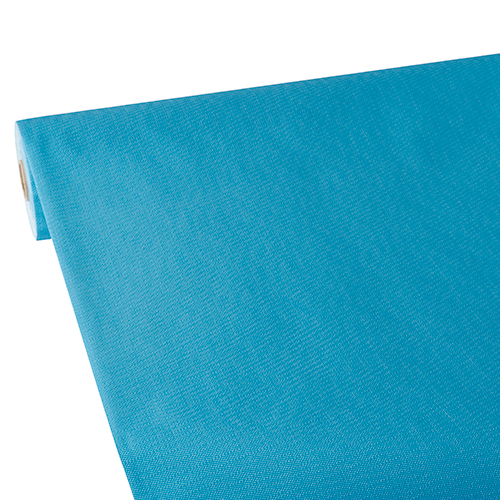 [84945] 2 x Tischdecke, stoffähnlich, Vlies "soft selection plus" 25 m x 1,18 m türkis