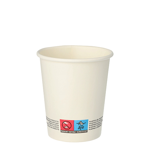 [85064] 20 x 50 Trinkbecher, Pappe "To Go" 0,2 l Ø 8 cm · 9,2 cm weiss
