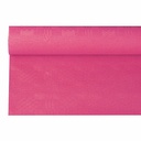 12 x Papiertischtuch mit Damastprägung 6 m x 1,2 m fuchsia