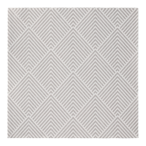 [86499] 5 x 50 Servietten "ROYAL Collection" 1/4-Falz 40 cm x 40 cm grau "Elegance"