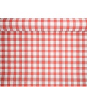 5 x Papiertischtuch mit Damastprägung 50 m x 1 m rot "Vichy Karo"