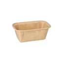 16 x 50 Backformen eckig 167 ml 4 cm x 6,5 cm x 11 cm braun